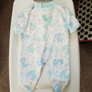 Small Talks Airplane Footed PJs